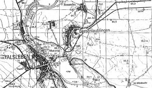 Lageplan der Strecke